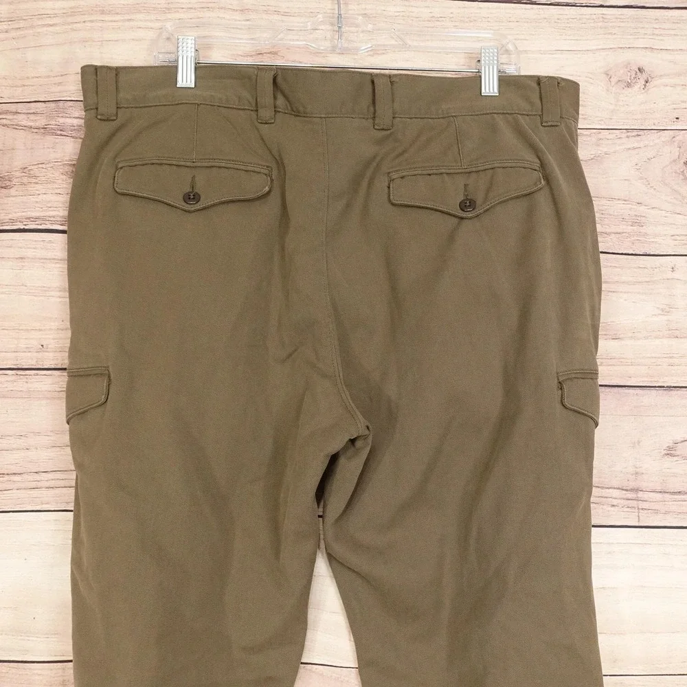 Cremieux Collection Cargo Pants Mens 38x29 Brown Regular Fit Pockets